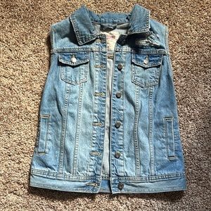 Mossimo Supply Co Denim Sleeveless Vest